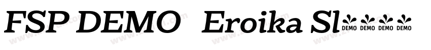 FSP DEMO   Eroika Sl字体转换